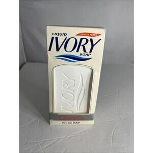 Liquid IVORY Soap Classics White Pump Dispenser 9 oz NOS Vintage 1989